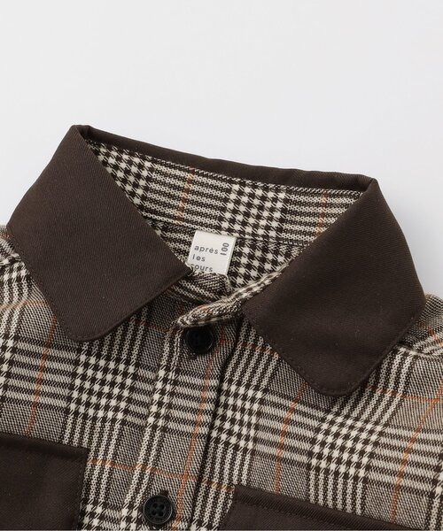 ブラウス シャツ 「リンク」チェックリンクシャツ キッズ 子供服 男の子 女の子 | apres les cours | 15