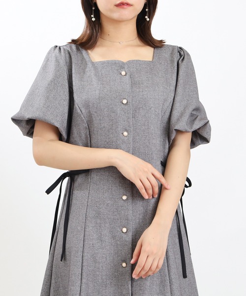 「ASTORIA ODIER」 半袖ワンピース LARGE ブラウン レディース_画像5