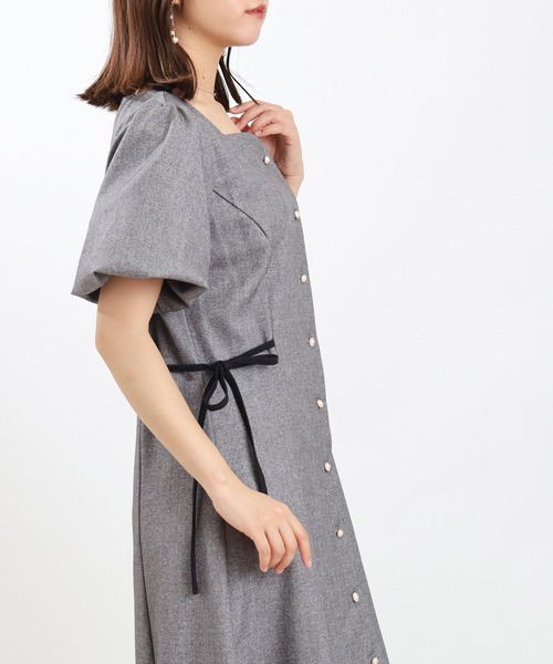 「ASTORIA ODIER」 半袖ワンピース LARGE ブラウン レディース_画像7