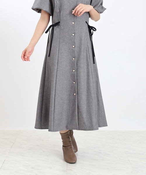 「ASTORIA ODIER」 半袖ワンピース LARGE ブラウン レディース_画像8