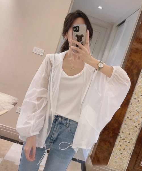 「LADY LIKE」 ブルゾン M ホワイト レディース_画像7