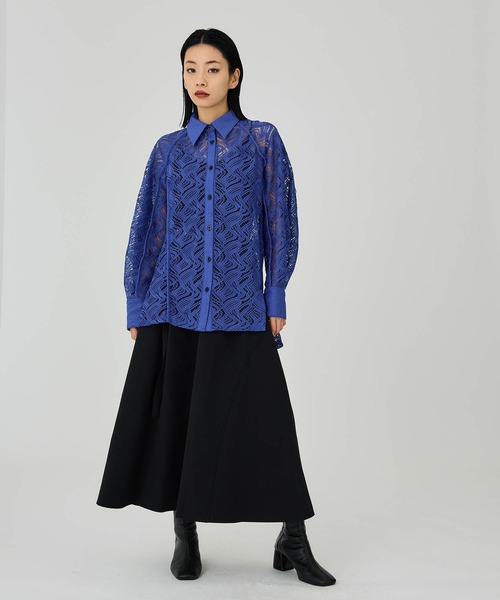 UNITED TOKYO / UNITED TOKYO/長袖シャツ/FREE/コットン/ブラック/142200003// UNITED TOKYO 「UNITED TOKYO」 長袖シャツ FREE ブラック レディース