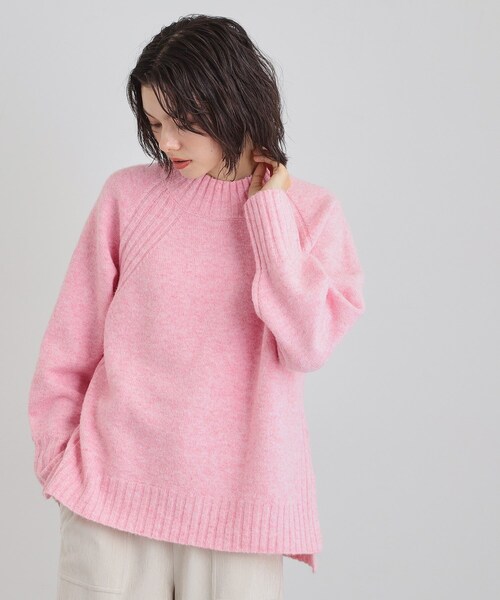 THE SHOP TK ニット セーター ふんわり柔らかきれい色 ウール混