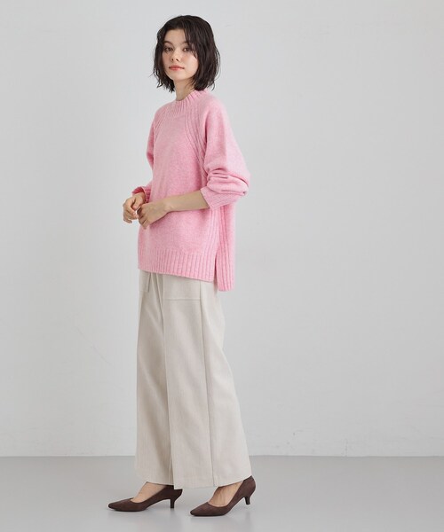 THE SHOP TK ニット セーター ふんわり柔らかきれい色 ウール混