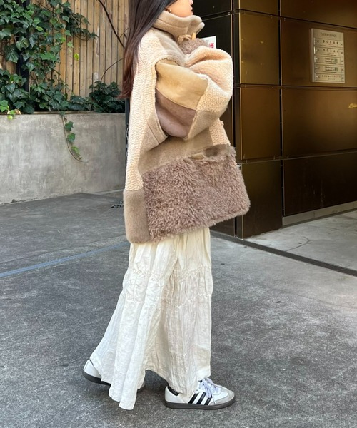 etsinta（エシンタ） ダッフルコート ONE SIZE オフホワイト