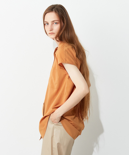 「LE SOUK HOLIDAY」 ノースリーブブラウス L オレンジ レディース_画像4