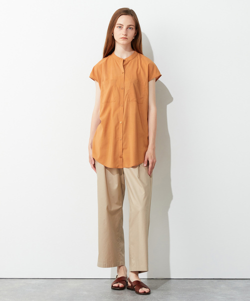 「LE SOUK HOLIDAY」 ノースリーブブラウス L オレンジ レディース_画像8