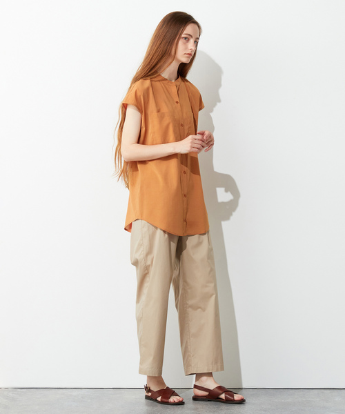 「LE SOUK HOLIDAY」 ノースリーブブラウス L オレンジ レディース_画像9
