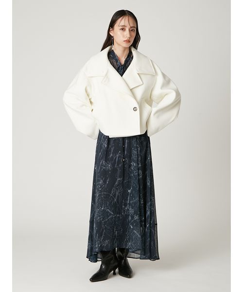 【新品未使用】FRAY I.D ホロスコーププリントリボンタイワンピース FRAY I.D（フレイ・アイディー） ワンピース ホロスコーププリント