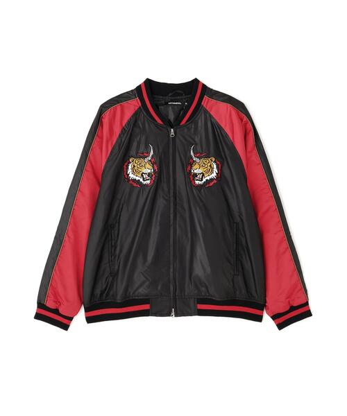 NOT4NERD スカジャン NOT4NERD/ノットフォーナード/Horned Tiger Satin