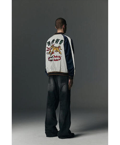 NOT4NERD スカジャン NOT4NERD/ノットフォーナード/Horned Tiger Satin