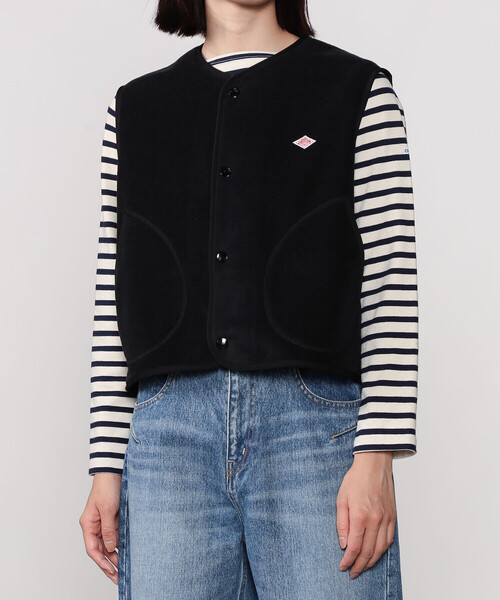 Danton（ダントン） ベスト 36 ブラック レディース : ZOZOTOWN Yahoo