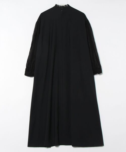 や*み様 LOISIR　圧縮ウール100％　ワンピース　7分袖　F　ブラック や*み様 LOISIR 圧縮ウール100％ ワンピース 7分袖 F ブラック