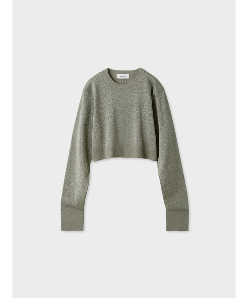 「MIESROHE」 長袖ニット FREE ネイビー レディース_画像9