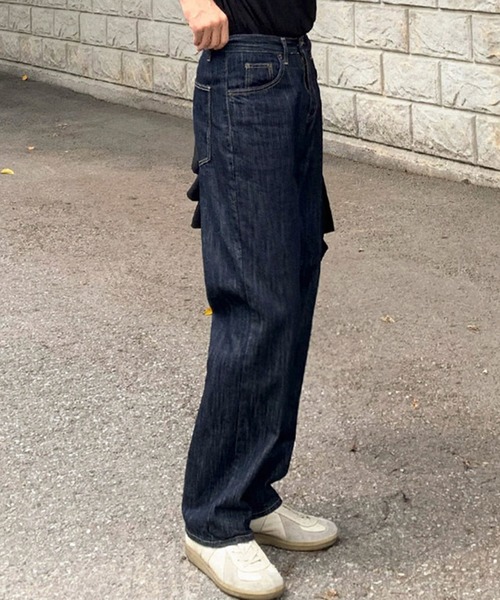 「aimoha」 デニムパンツ X-LARGE ネイビー メンズ_画像4