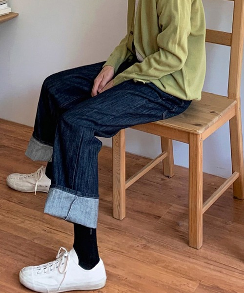 「aimoha」 デニムパンツ X-LARGE ネイビー メンズ_画像5