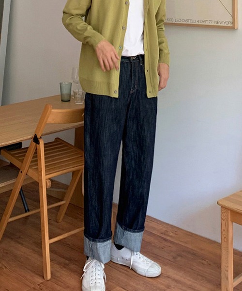 「aimoha」 デニムパンツ X-LARGE ネイビー メンズ_画像6