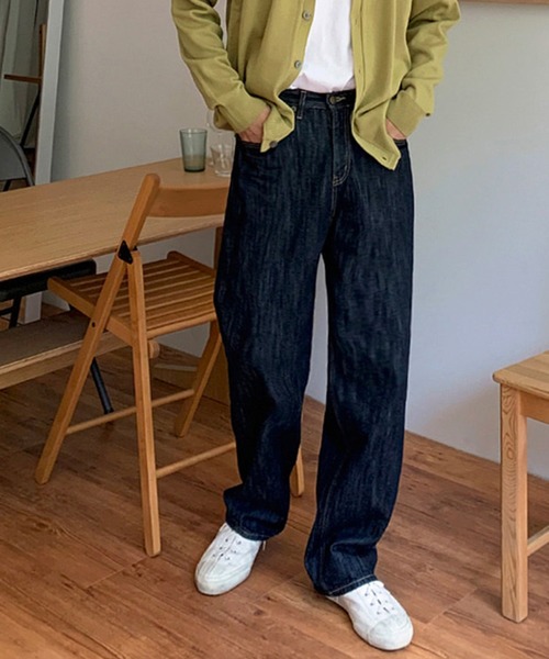 「aimoha」 デニムパンツ X-LARGE ネイビー メンズ_画像9