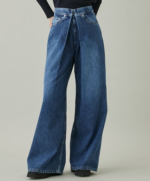 JOHN LAWRENCE SULLIVAN ワイドレッグデニム　インディゴ JOHN LAWRENCE SULLIVAN ワイドレッグデニム インディゴ JOHN LAWRENCE