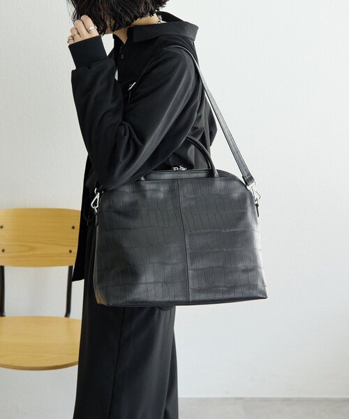 ear PAPILLONNER（イア パピヨネ） ボストンバッグ 「本革/2way/A4