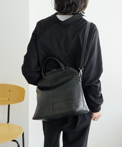 ear PAPILLONNER☆2WAYシンプルボストン☆イアパピヨネ ear PAPILLONNER（イア パピヨネ） ボストンバッグ 「インフルエンサー