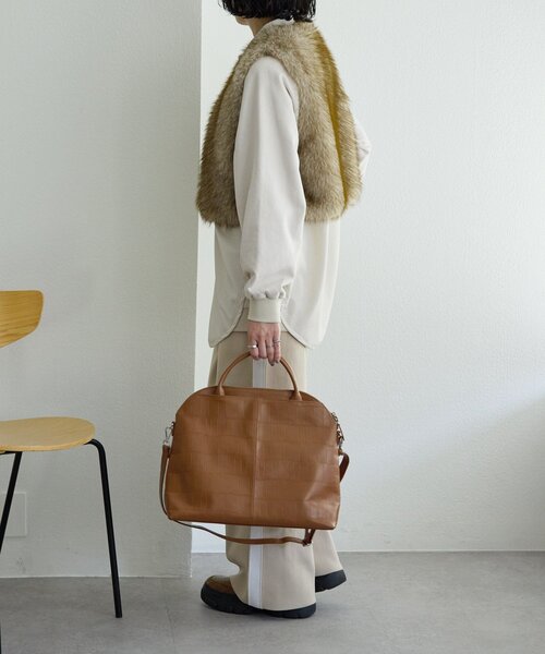 完売品 PAPILLONNER パピヨネ ボストンバッグ レザー モカ SEAU PAPILLONNER（パピヨネ） トートバッグ SEAU/バケツトートレザーバッグ