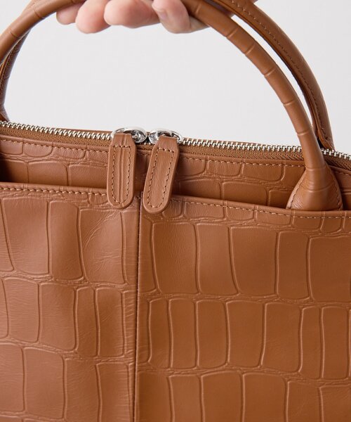 完売品 PAPILLONNER パピヨネ ボストンバッグ レザー モカ SEAU PAPILLONNER（パピヨネ）の「レザーボストンバッグ/軽量/ユニセックス