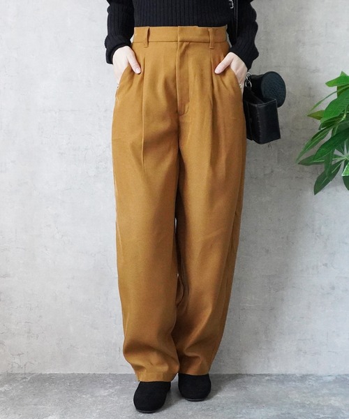 Emma（エマ） パンツ ふんわりなめらか裏微起毛コクーンパンツ