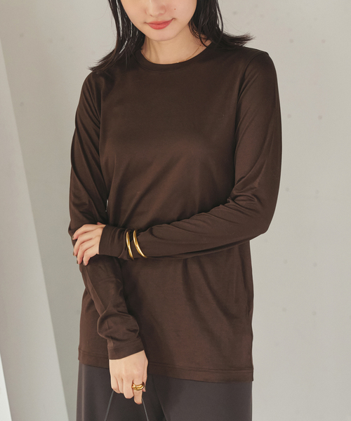 plage（プラージュ） tシャツ loose fit nuance long Tシャツ