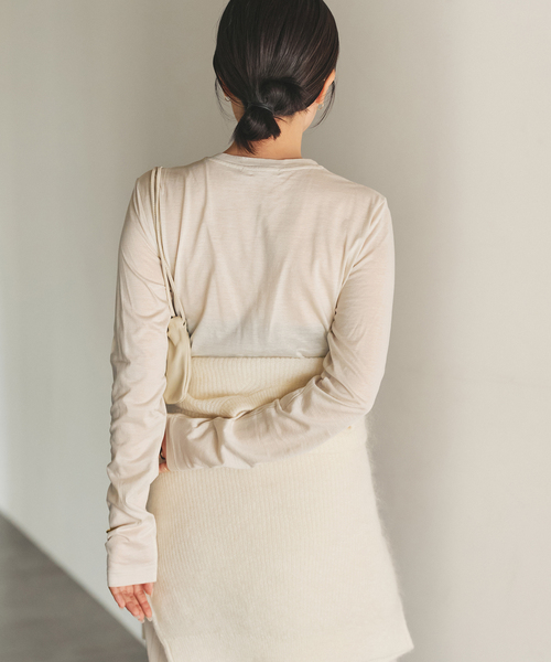 plage（プラージュ） tシャツ loose fit nuance long Tシャツ