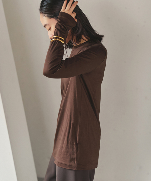 plage（プラージュ） tシャツ loose fit nuance long Tシャツ