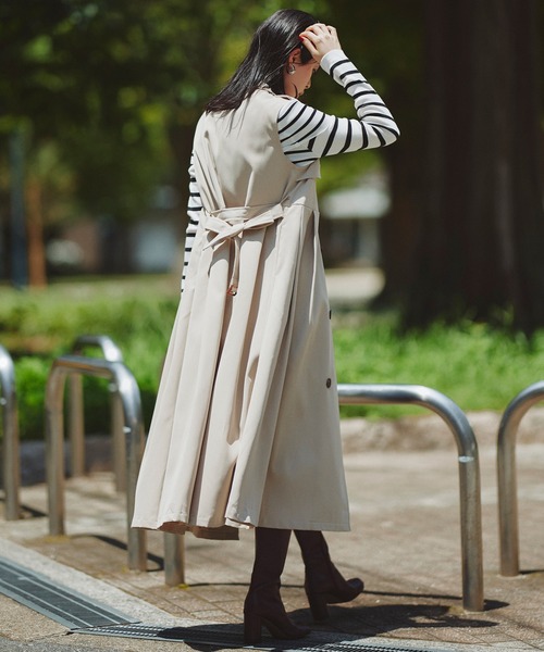 「Narcissus」 トレンチコート FREE ブラック レディース_画像5