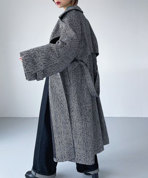 「PAGEBOY」 チェスターコート MEDIUM ブラック レディース_画像2