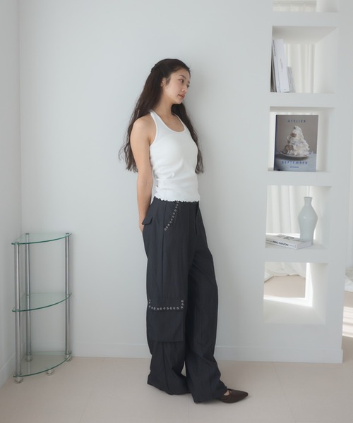 Smyeon tシャツ Ribbon halter-neck top/リボンホルターネック