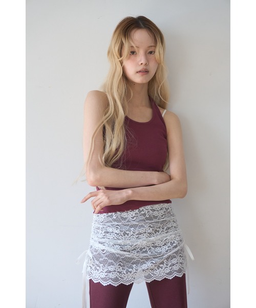 リボン＆レースのホルターネックカットソー シック レディース Tシャツ ホルターネック リボン 楽天市場】レース トップス