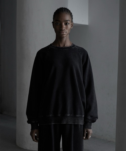 「CALLNE」 スウェットカットソー L ブラック メンズ_画像3