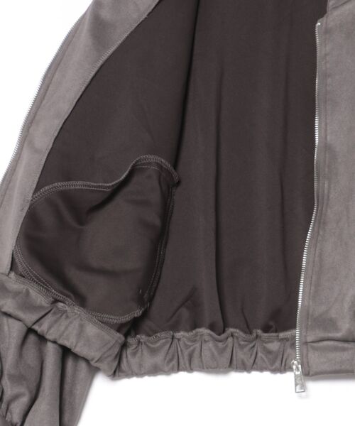 「INTERPLANET」 ブルゾン LARGE チャコールグレー レディース_画像3