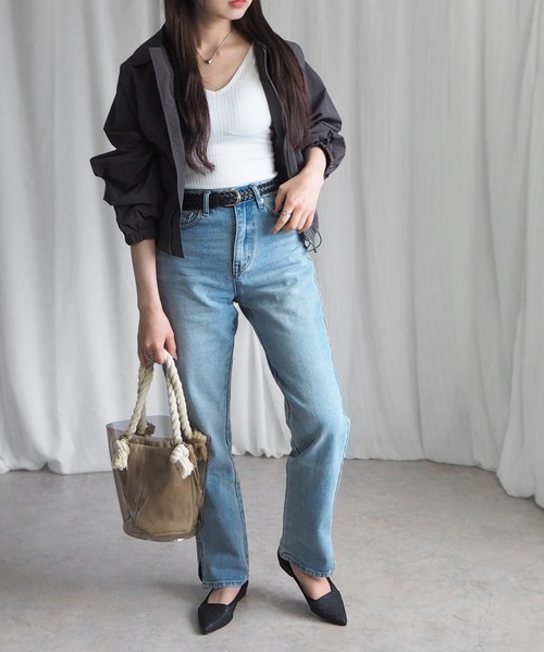 「minia」 フラットパンプス S アイボリー レディース_画像2