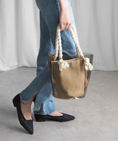 「minia」 フラットパンプス S アイボリー レディース_画像3