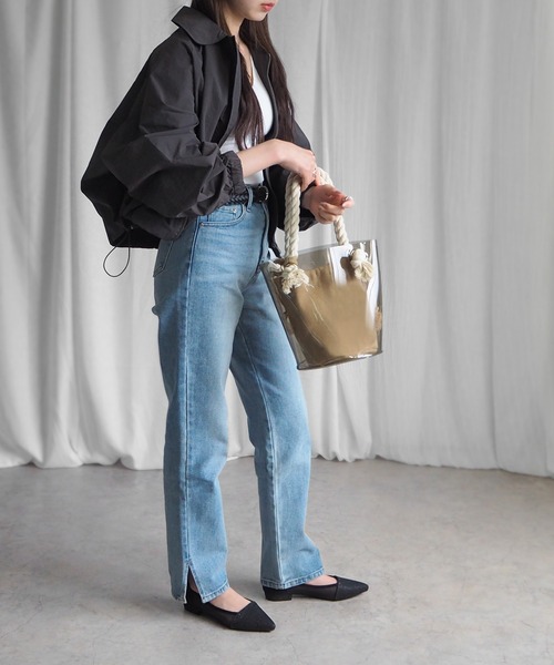 「minia」 フラットパンプス S アイボリー レディース_画像4