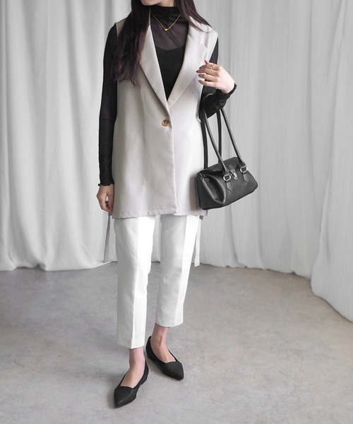 「minia」 フラットパンプス S アイボリー レディース_画像6