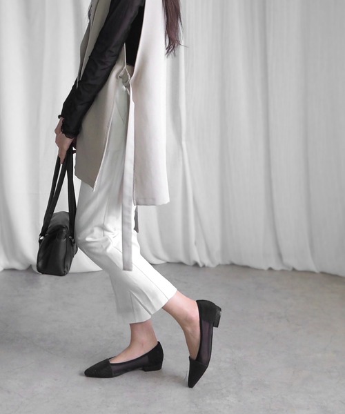 「minia」 フラットパンプス S アイボリー レディース_画像7