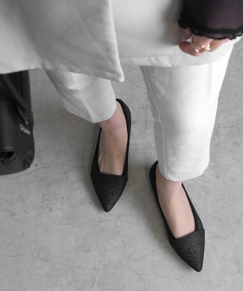 「minia」 フラットパンプス S アイボリー レディース_画像8