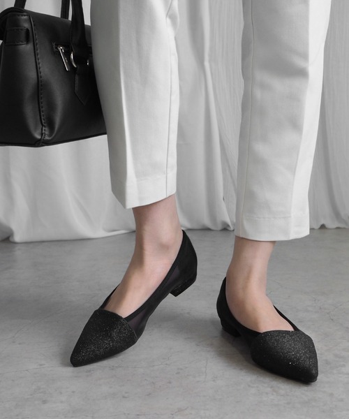 「minia」 フラットパンプス S アイボリー レディース_画像9