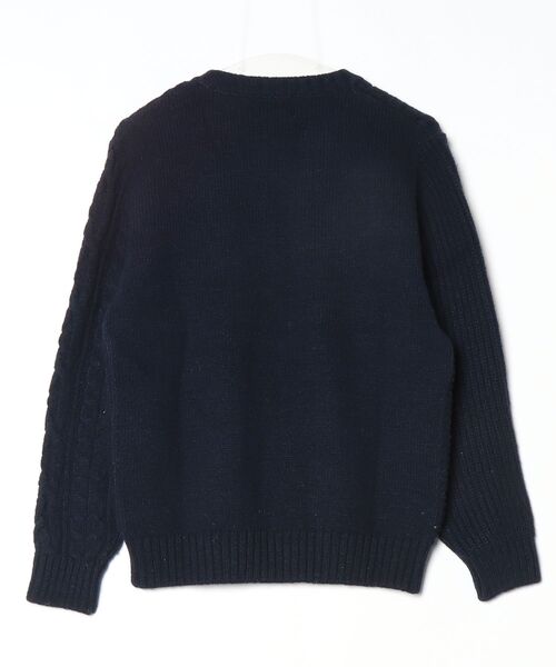 「gim」 長袖ニット M ネイビー レディース_画像2