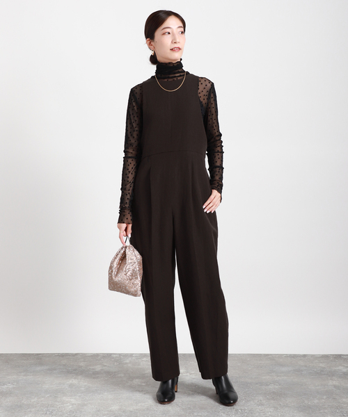 「VERMEIL par iena」 オーバーオール 38 ネイビー レディース_画像10