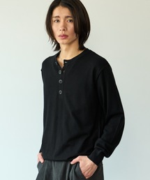 取り置き中　SINSS High gauge henley neck knit SINSS セーター ニット High gauge henley neck knit / ハイゲージ