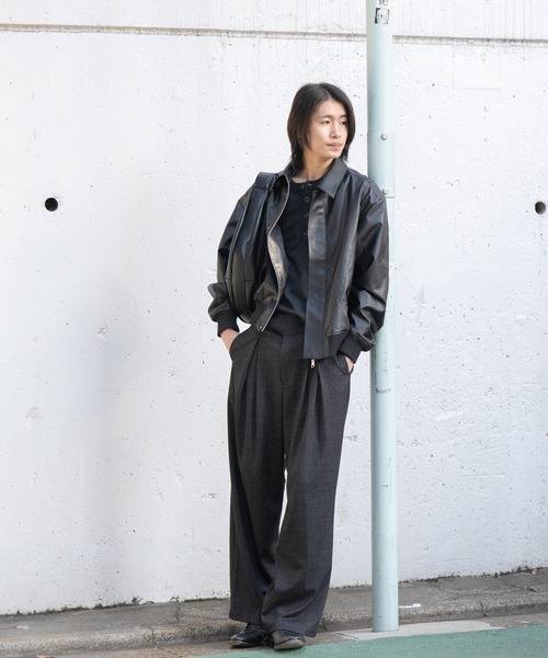 SINSS セーター ニット High gauge henley neck knit / ハイゲージ