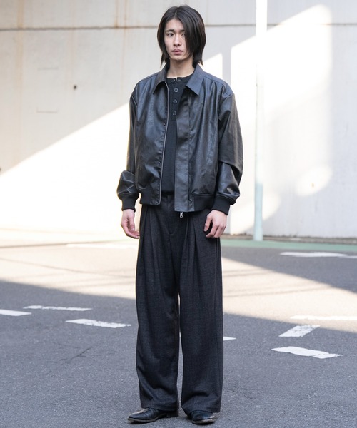 SINSS セーター ニット High gauge henley neck knit / ハイゲージ