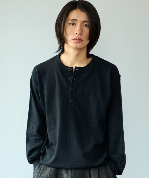 取り置き中　SINSS High gauge henley neck knit SINSS セーター ニット High gauge henley neck knit / ハイゲージ